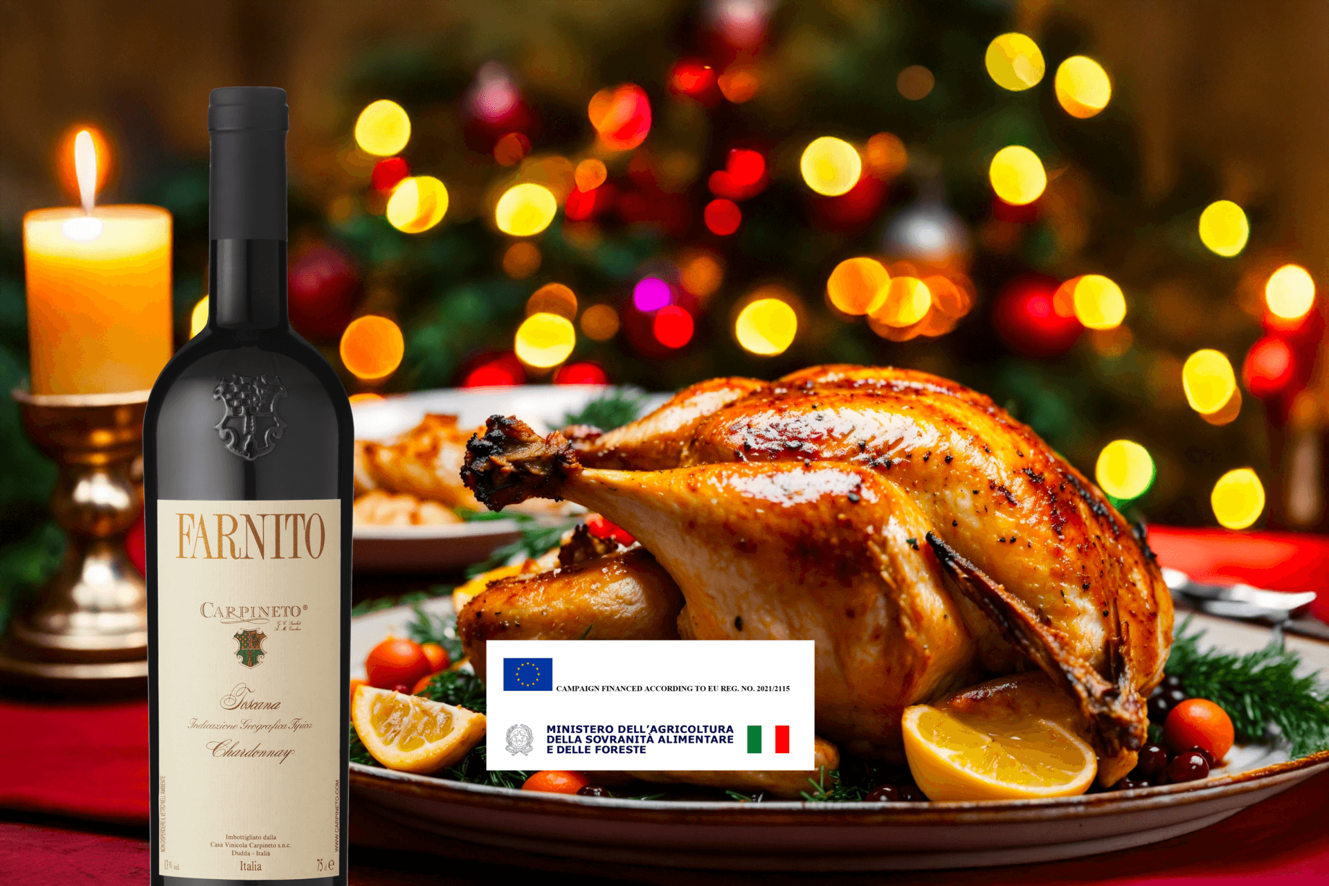 Copertina articolo: <p>White Christmas: Farnito Chardonnay IGT 2022 and festive meat dishes</p>
