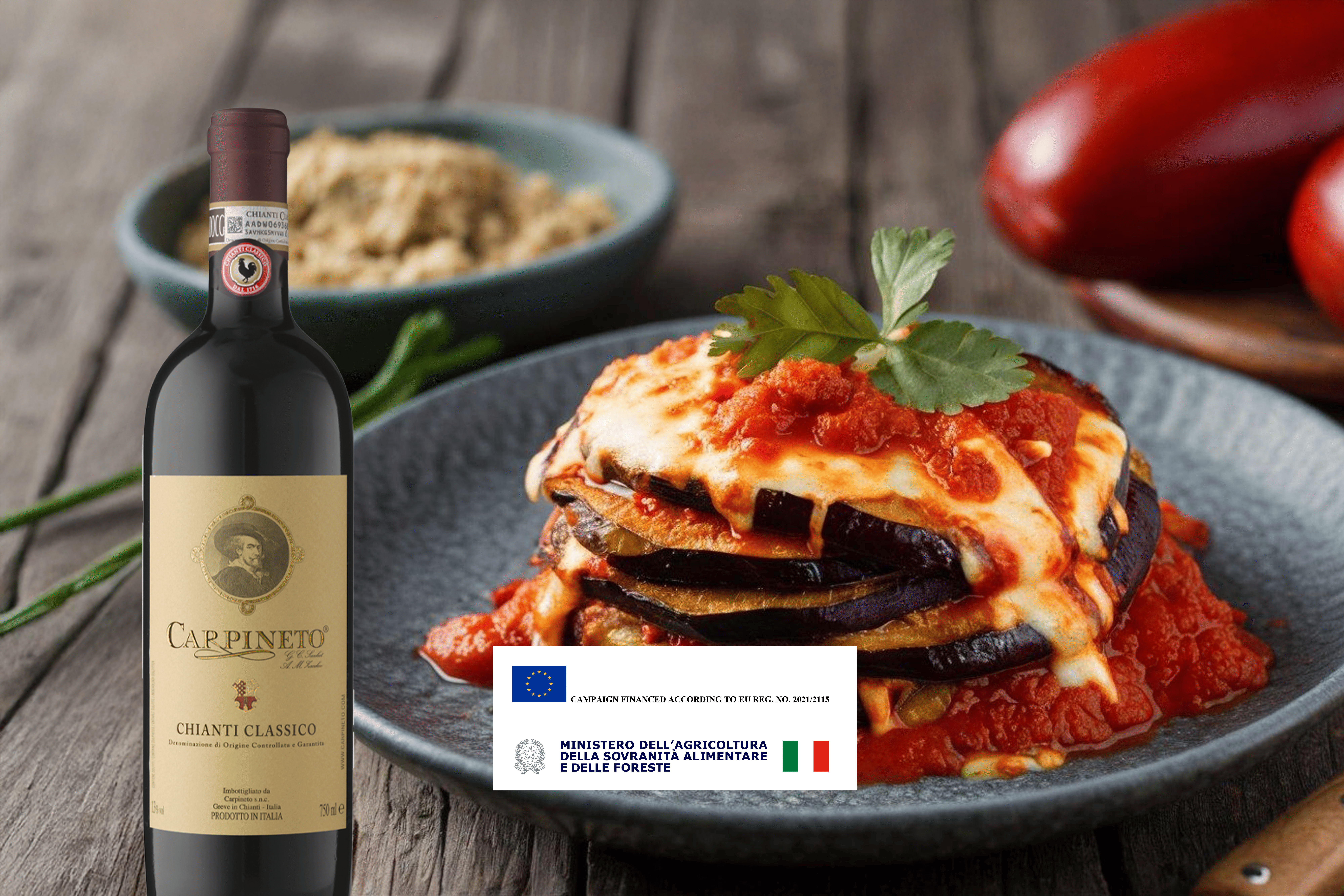 A Red for Summer: Carpineto Chianti Classico and Grilled Eggplant Parmigiana (No-Fry) 
