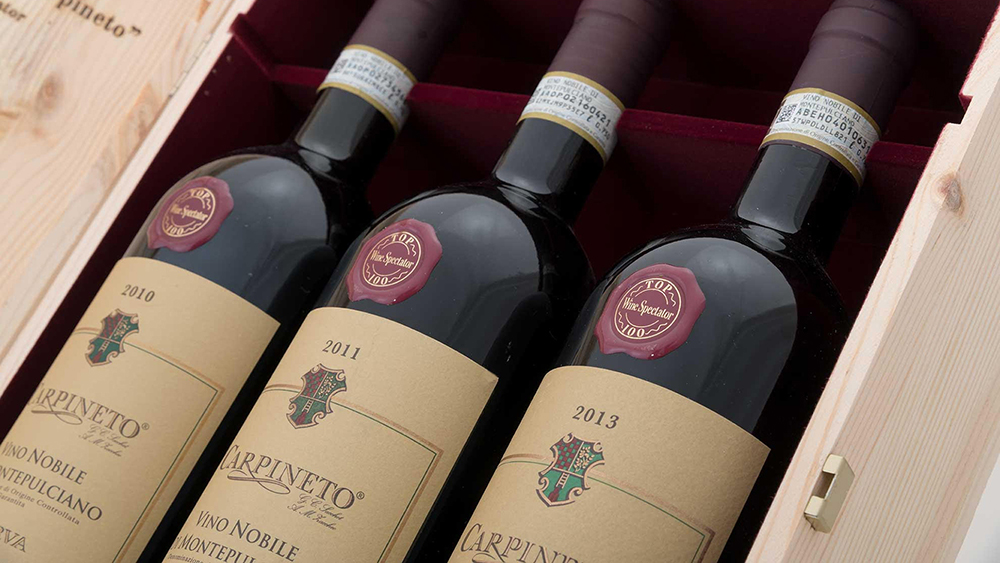 Confezione TOP 100 Nobile di Montepulciano Riserva Carpineto