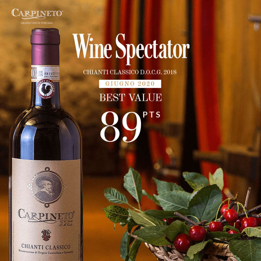 Wine Spectator Chianti Classico D.O.C.G. 2018 - Giugno 2020 - Best value 89 PTS