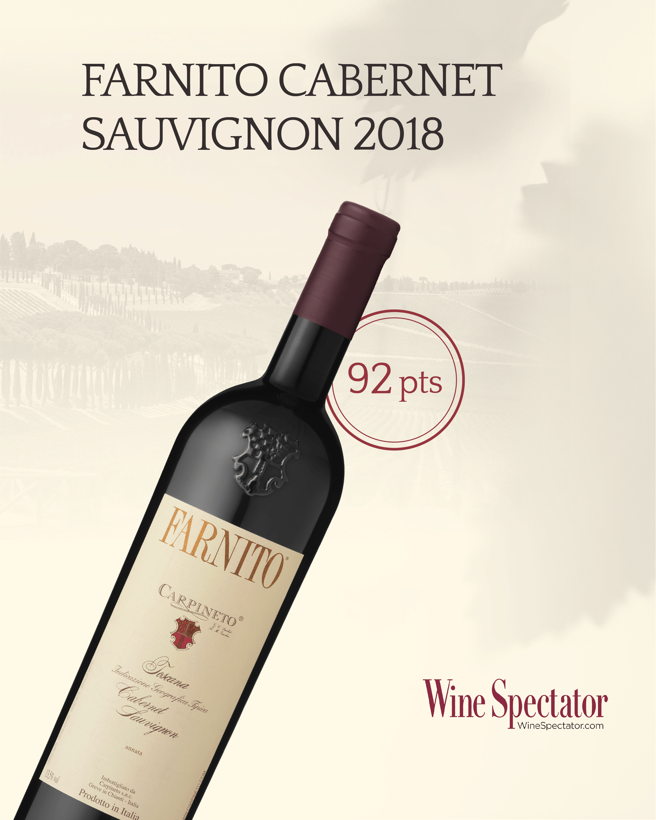 Wine Spectator Sant'Ercolano 2012 Vino Nobile di Montepulciano D.O.C.G - Giugno 2020 - 93 PTS