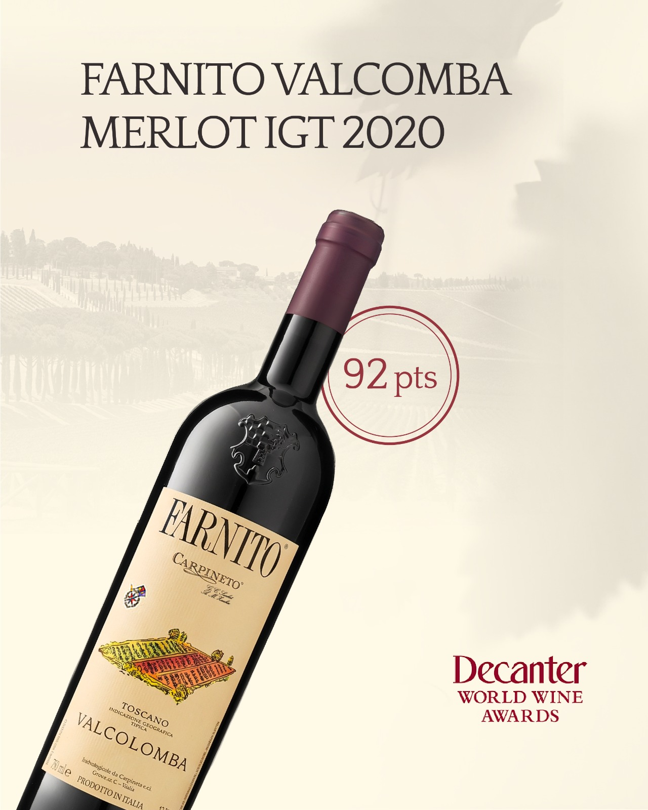 2021 I Vini Veronelli Guida Oro Brunello di Montalcino DOCG 2015 94/100