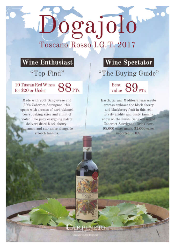 Dogajolo Toscano I.G.T. 2017 - Wine Enthusiast 
