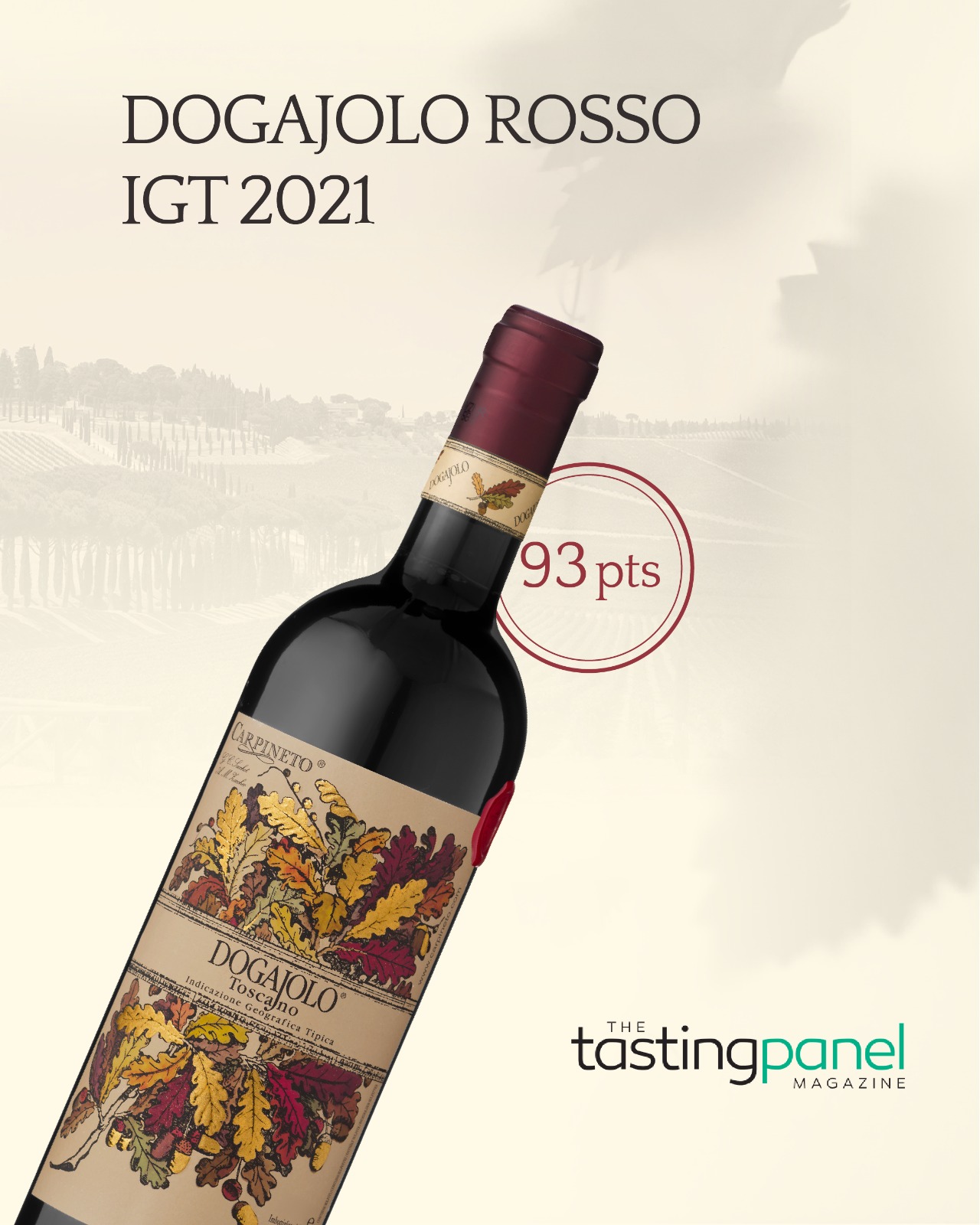 Dogajolo Toscano I.G.T. 2017 - Wine Enthusiast 